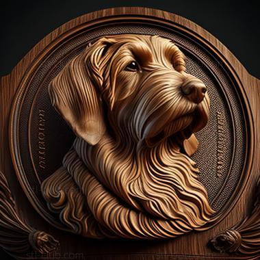 3D model st Vendee Basset Griffon dog (STL)